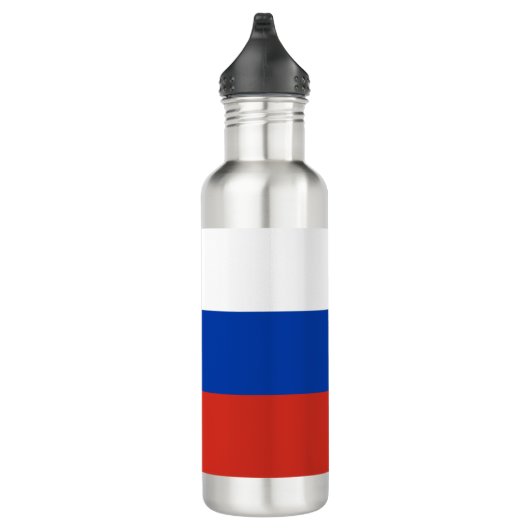 Drapeau russe (Russie) Bouteille en acier inoxydab (Droite)