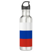 Drapeau russe (Russie) Bouteille en acier inoxydab (Devant)