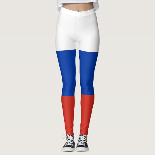Drapeau russe (Russie) Leggings (Devant)