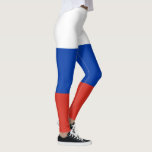 Drapeau russe (Russie) Leggings<br><div class="desc">Ce dessin est orné du drapeau national de la Russie (autrement connu sous le nom de Fédération de Russie), un pays transcontinental qui s'étend sur l'Europe de l'Est et l'Asie du Nord. La Russie est le plus grand pays du monde et le pays le plus peuplé d'Europe. La Russie est...</div>