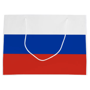 Drapeau russe (Russie) Sac cadeau moyen
