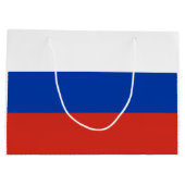 Drapeau russe (Russie) Sac cadeau moyen (Dos)
