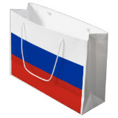 Drapeau russe (Russie) Sac cadeau moyen (Devant Angle)