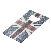 Drapeau rustique UK rouge bleu étincelants parties (Dos Angle)