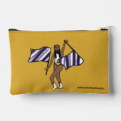 Drapeau / Sac Accessoire Garde Couleur Jaune/Viole (Verso)