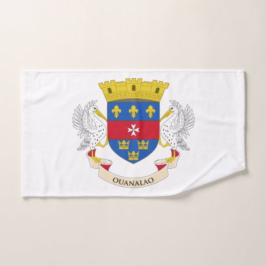 Drapeau Saint-Barthélemy (Serviette à main)