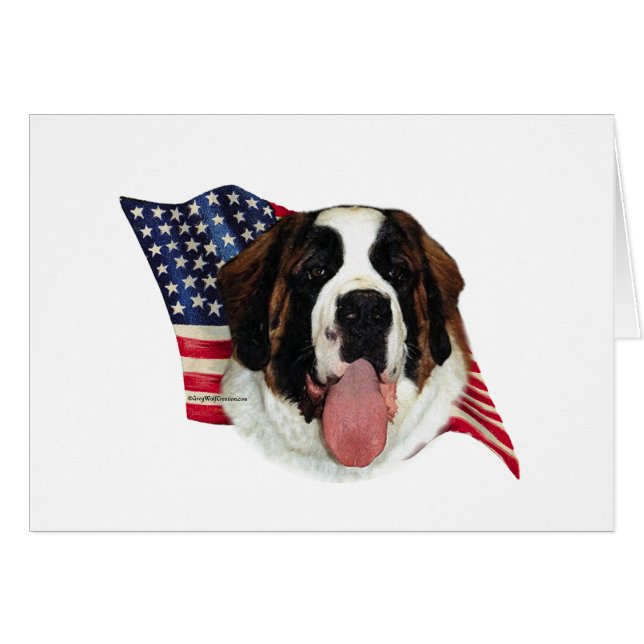 Drapeau Saint Bernard (brut) (Devant horizontal)