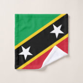 Drapeau Saint-Kitts-Et-Nevis Indépendance Caraïbes (Gant de toilette)