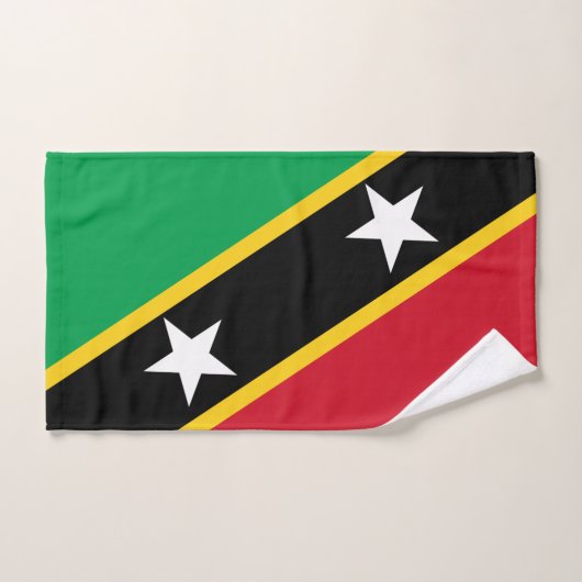 Drapeau Saint-Kitts-Et-Nevis Indépendance Caraïbes (Serviette à main)