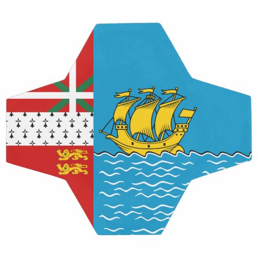 Drapeau Saint-Pierre-et-Miquelon (Plat)