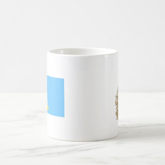 Drapeau Sainte-Lucie ~ Carte Mug (Centre)