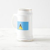 Drapeau Sainte-Lucie ~ Carte Mug (Devant gauche)