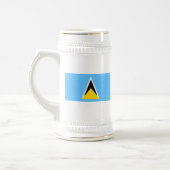 Drapeau Sainte-Lucie ~ Carte Mug (Gauche)