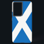 Drapeau Samsung Galaxy S21 Plus Coque écossais<br><div class="desc">Voici notre coque Samsung Galaxy S21 Plus avec le drapeau écossais, conçu pour combiner une excellente protection avec une célébration de la fierté écossaise! Conçu avec une attention minutieuse aux détails, ce coque honore le riche patrimoine culturel écossais. L'arrière - plan bleu emblématique avec la croix blanche de Saint-André symbolise...</div>