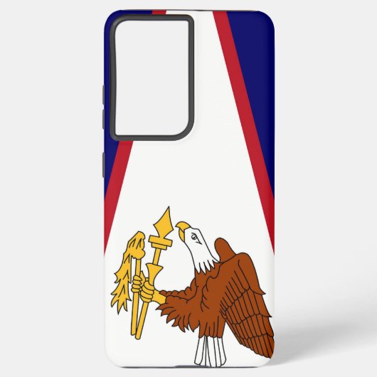 Drapeau Samsung Galaxy S21 Plus Coque Samoa améric (Verso)