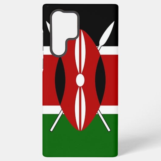 Drapeau Samsung Galaxy S22 Ultra Coque du Kenya (Verso)