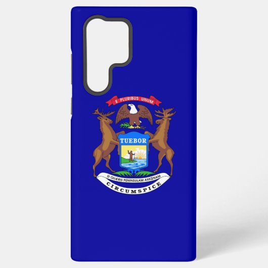 Drapeau Samsung Galaxy S22 Ultra Coque Michigan (Verso)