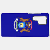 Drapeau Samsung Galaxy S22 Ultra Coque Michigan (Verso Horizontal)