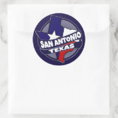 Drapeau San Antonio Texas autocollants d'éclatemen (Sac)