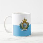 Drapeau San Marino Céramique café Mug (Gauche)