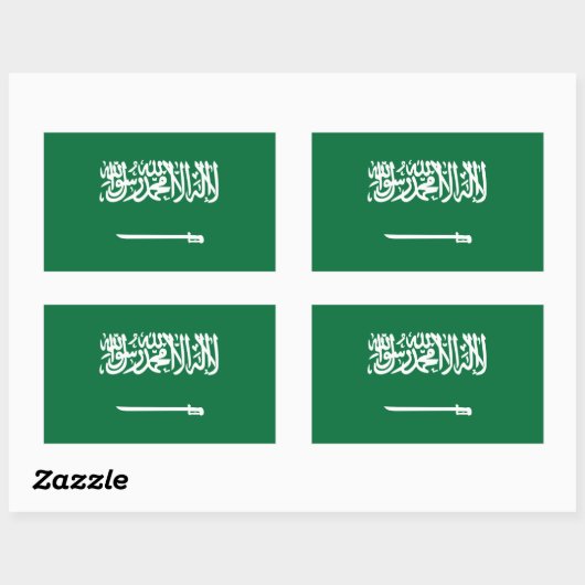 Drapeau saoudien Stickers (Feuille)