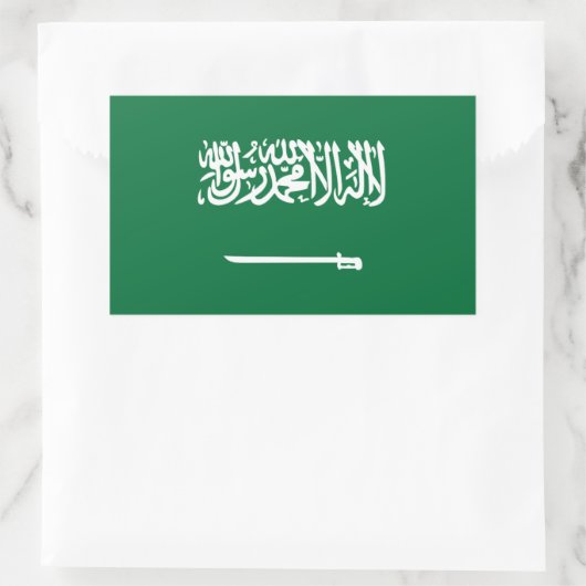 Drapeau saoudien Stickers (Sac)