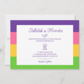 Drapeau sapphérique lesbienne Faire-part de mariag (Devant)