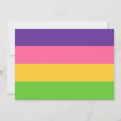 Drapeau sapphérique lesbienne Faire-part de mariag (Dos)