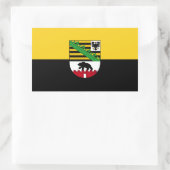 Drapeau Saxe-Anhalt Sticker rectangulaire (Sac)