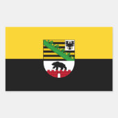 Drapeau Saxe-Anhalt Sticker rectangulaire (Devant)
