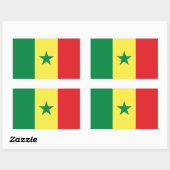 Drapeau sénégalais Stickers (Feuille)