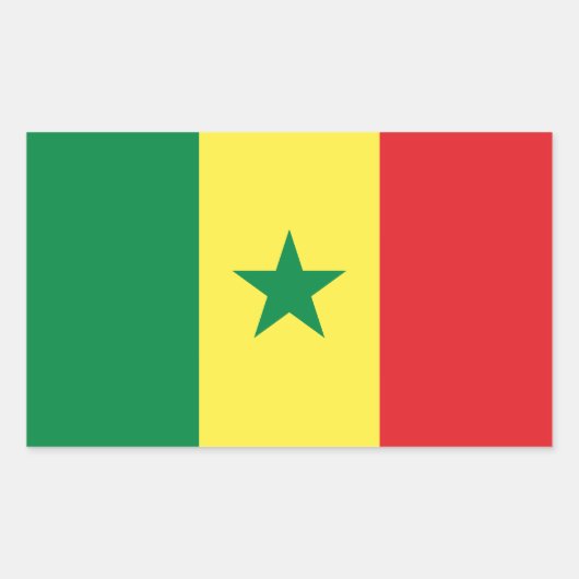 Drapeau sénégalais Stickers (Devant)