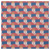 Drapeau serbe et tissu branché serbe/mode (Échantillon)