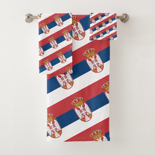 Drapeau serbe et voyage en Serbie, vacances/sport (En situation)