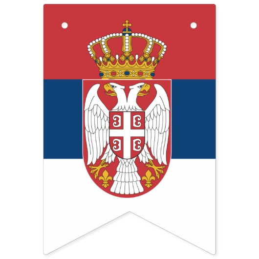 Drapeau serbe & Parti Serbie Bannières /Mariage (Deuxième drapeau)