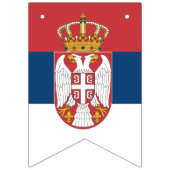 Drapeau serbe & Parti Serbie Bannières /Mariage (Premier drapeau)