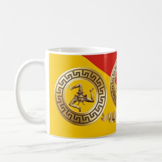 Drapeau sicilien Mug (Gauche)