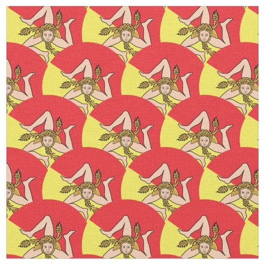 Drapeau sicilien & Sicile mode Tissu (Fermer)