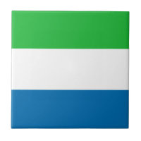 Drapeau Sierra Leone Carreaux en céramique