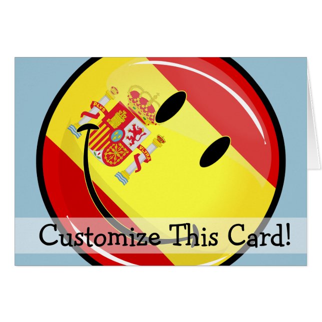 Drapeau souriant d'Espagne (Devant horizontal)