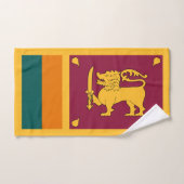 Drapeau Sri Lanka (Serviette à main)