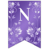 Drapeau stylé de Bunal Floral Violet (Troisième drapeau)
