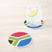 Drapeau sud-africain Dessous de verre de grès (Côté)