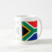 Drapeau sud-africain + Plan Mug (Devant droit)