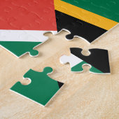 drapeau sud-africain puzzle (Côté)
