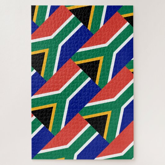 drapeau sud-africain puzzle (Vertical)