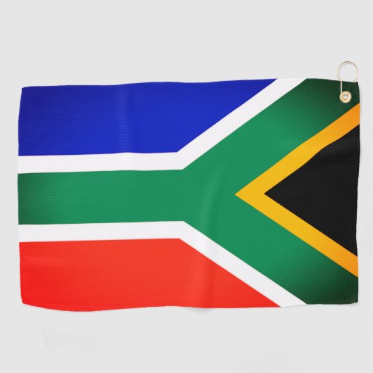 Drapeau sud-africain serviette de golf (Horizontal)