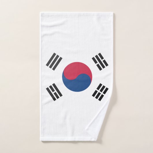Drapeau sud-coréen (Serviette à main)