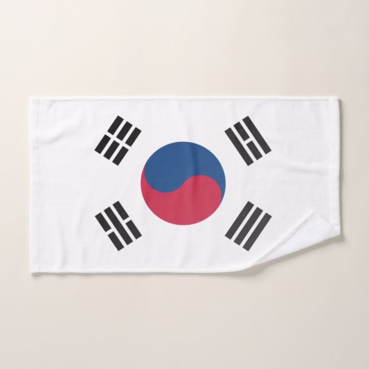 Drapeau sud-coréen (Serviette à main)