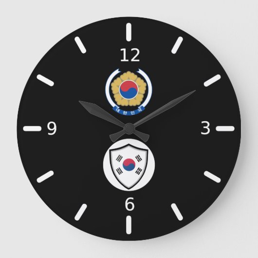 Drapeau sud-coréen grande horloge (Recto)